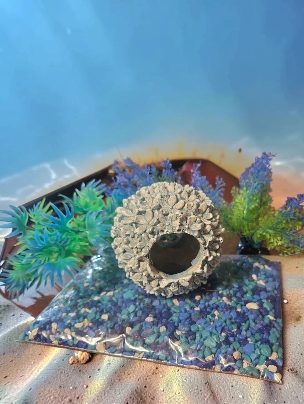 Imagitarium Fresh/Saltwater Plants Rocks Flowerball Fish Aquarium Resin Ornament